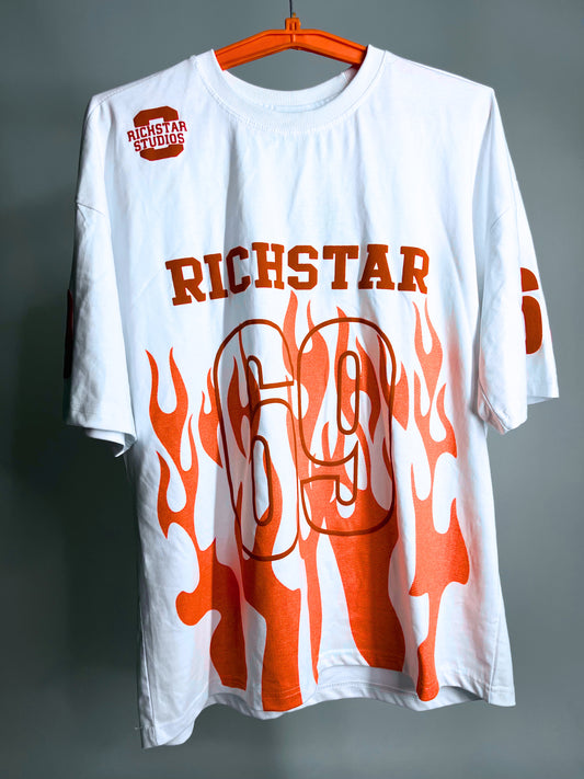 RICHSTAR Flame Graphic Tee – 69 Edition